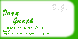 dora gneth business card